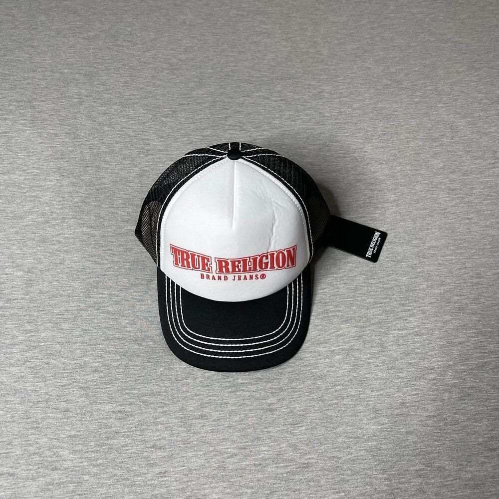 True Religion Unisex Logo 100% Cotton Trucker Hat